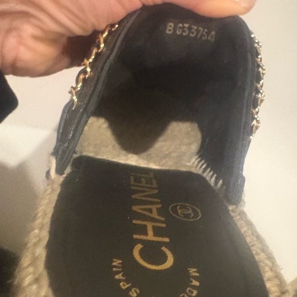 Chanel Black Quilted Mules with Chain Detail - Picture 10 of 10